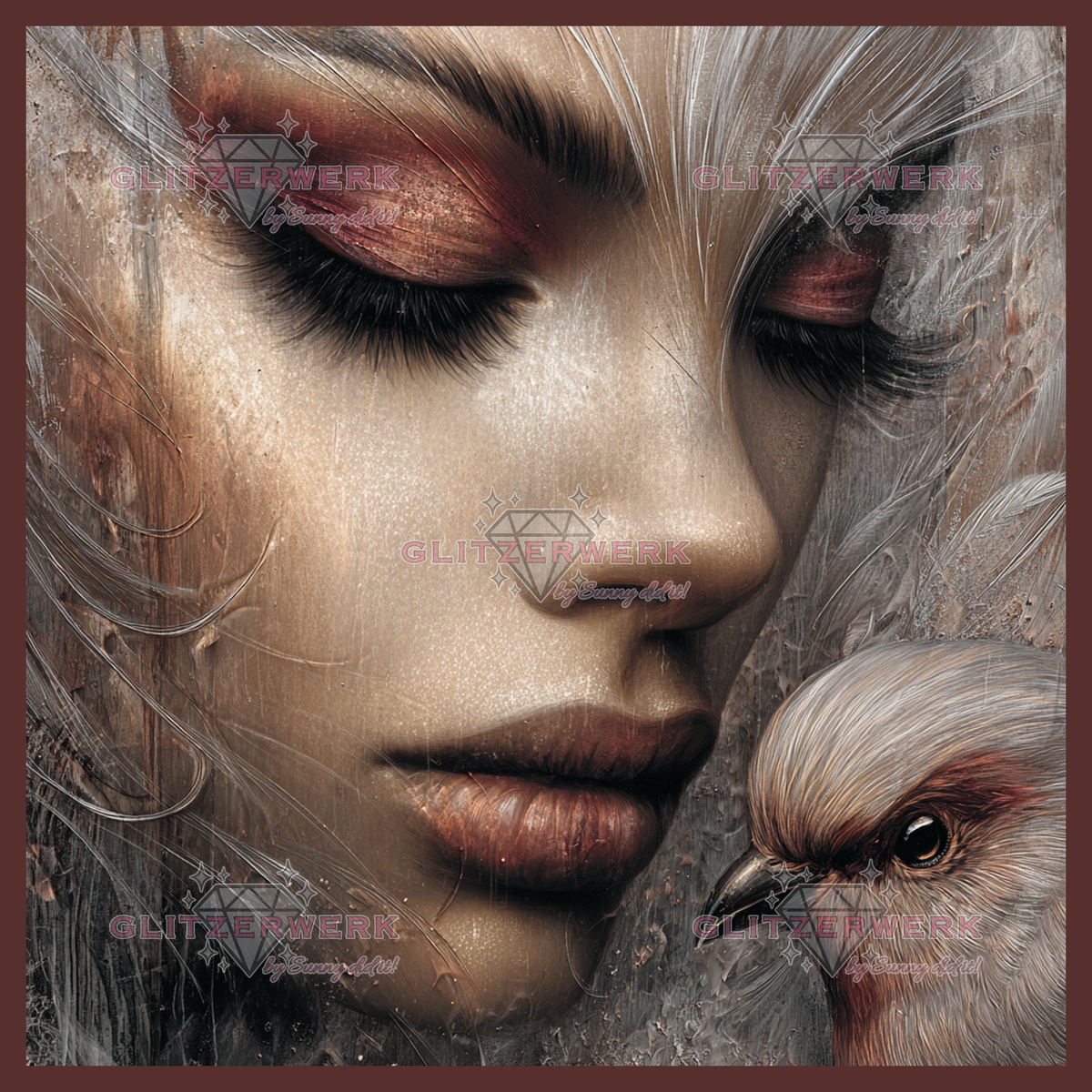 Stille in mir by Sunny did it! 60x60cm 70 Farben