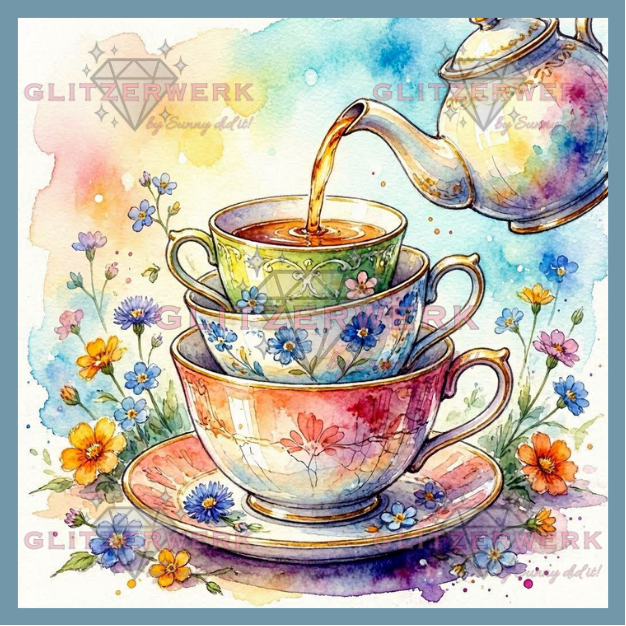 Teatime by Teddy's Kreativchaos 50x50cm 110 Farben