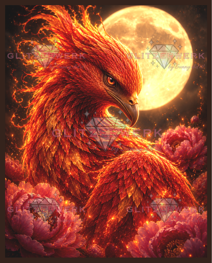 Phönix by Kaira AI Art 60x75cm 110 Farben
