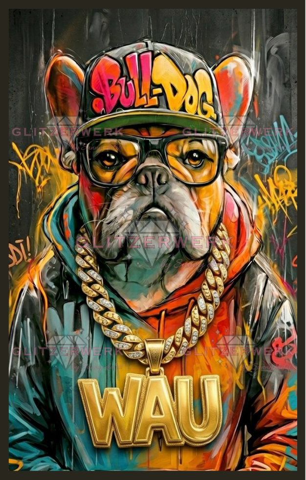 B-Doggy by Glitzerzwerg 50x80cm 135 Farben