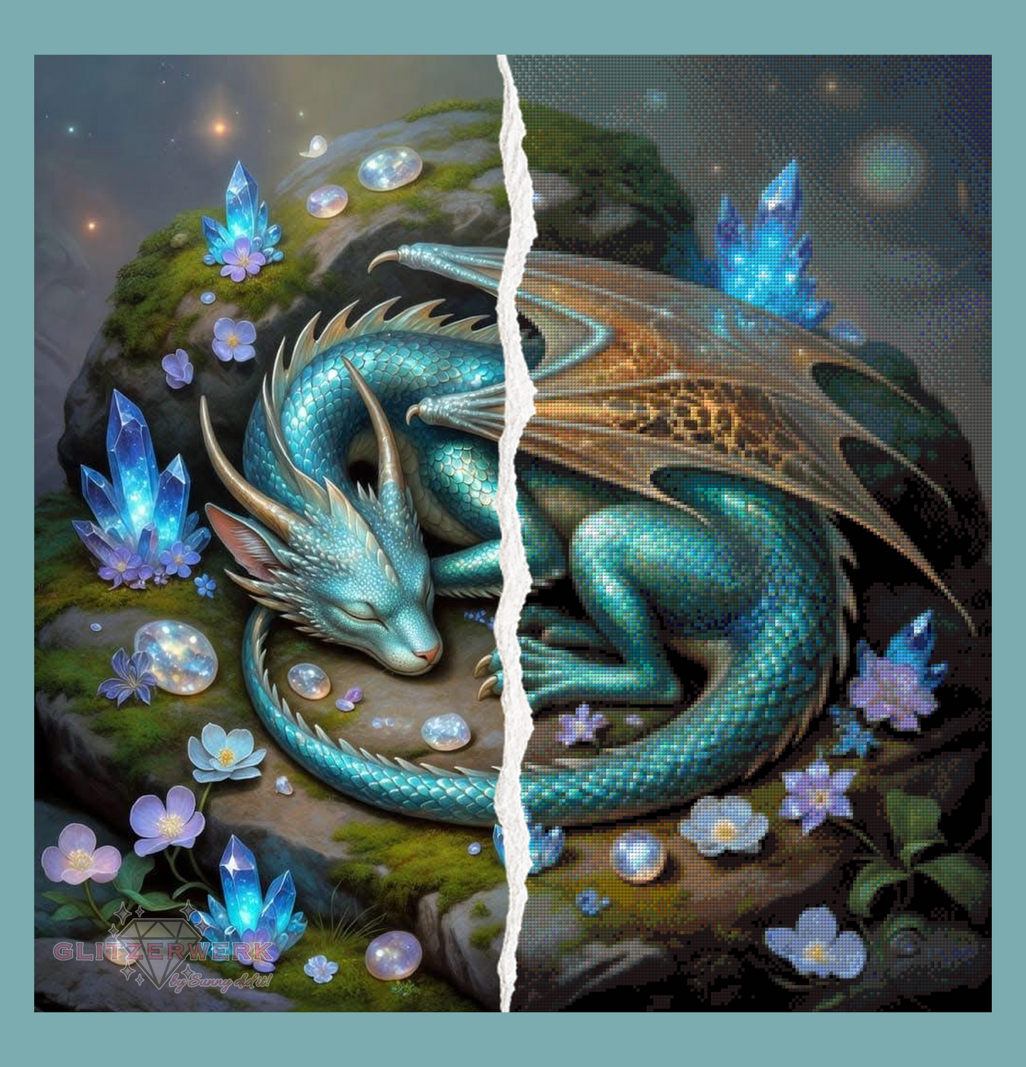 Sleeping Dragon by Marli Forst 70x70cm 125 Farben