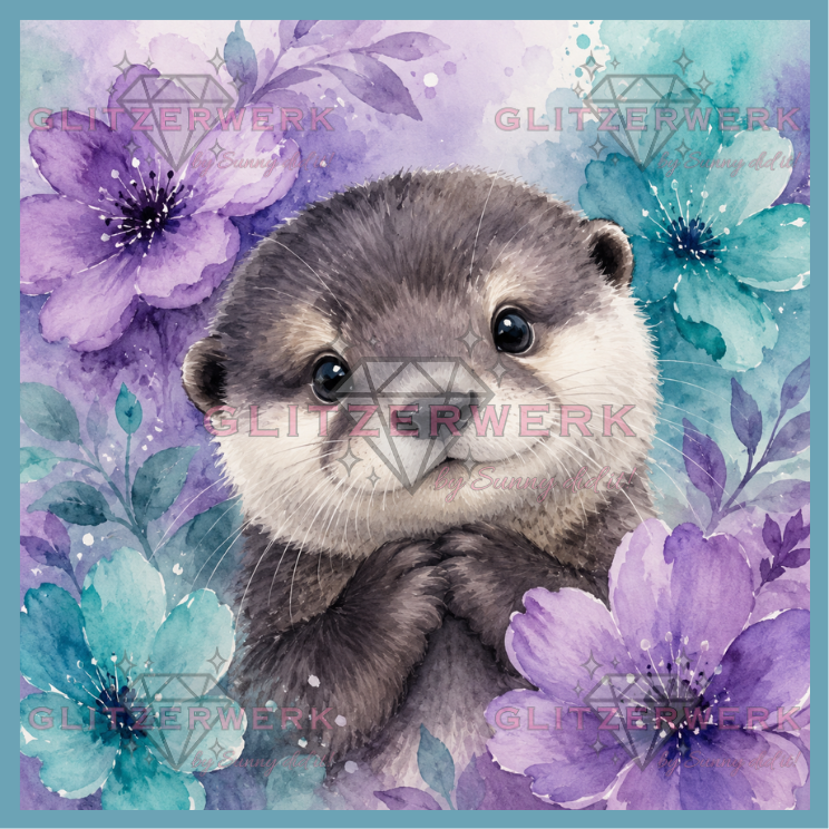 Blütenotter by tiki_DIAMONDS.ai 60x60cm 95 Farben
