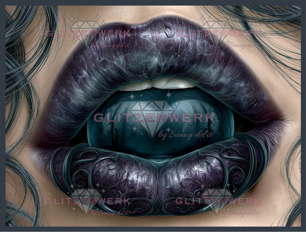 Enchanted Lips by Sweet_Loco_AI 80x60cm 100 Farben