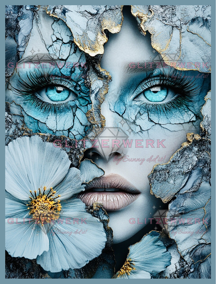 Winterseele by CaroFelicia 60x80cm 135 Farben