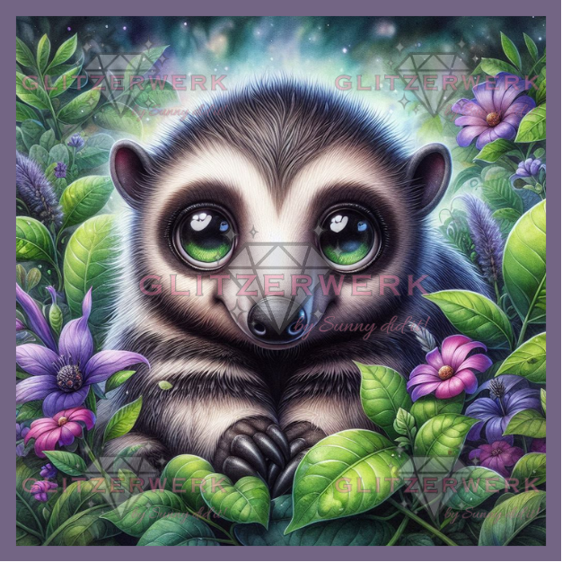 Das geheimnisvolle Gartenkind by Teddy's Kreativchaos 50x50cm 95 Farben