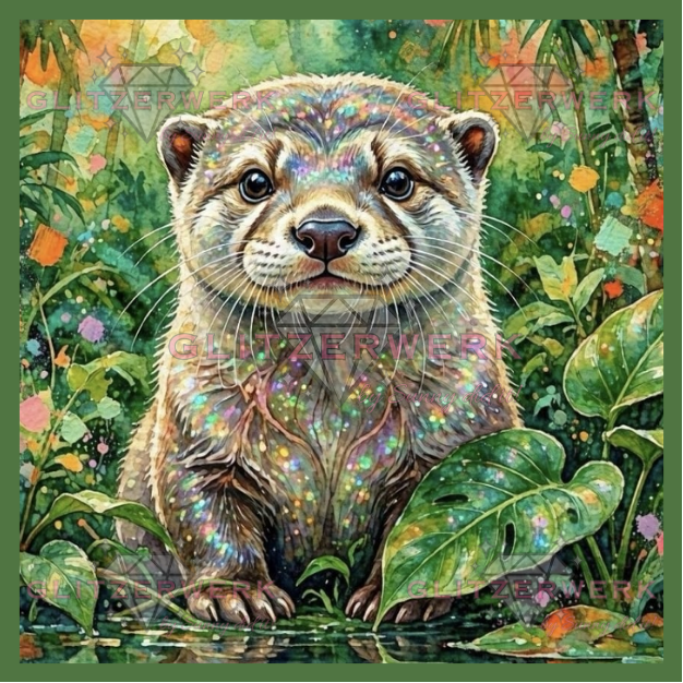 Funkelnder Freund by AI Design by JB 50x50cm 105 Farben