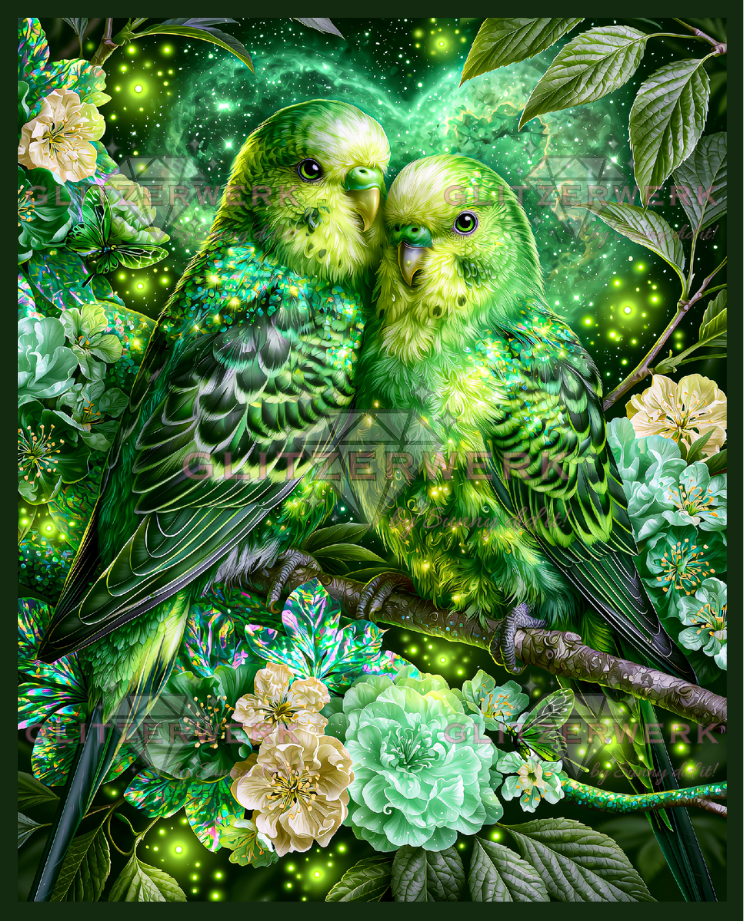 Smaragdliebe by Funkelreich 60x75cm 95 Farben
