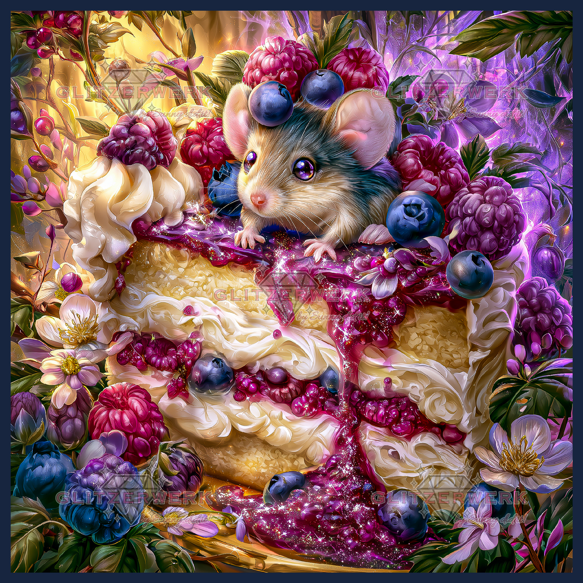 Mausekuchen by Funkelreich 80x80cm 130 Farben