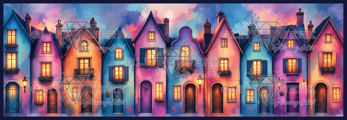 Neighbourhood by Tiki_DIAMONDS.ai 150x50cm 140 Farben