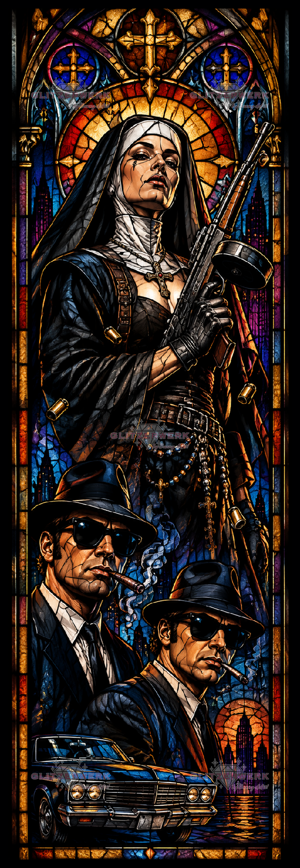 Heilige Sünde by Glitzerzwerk 50x150cm 125 Farben