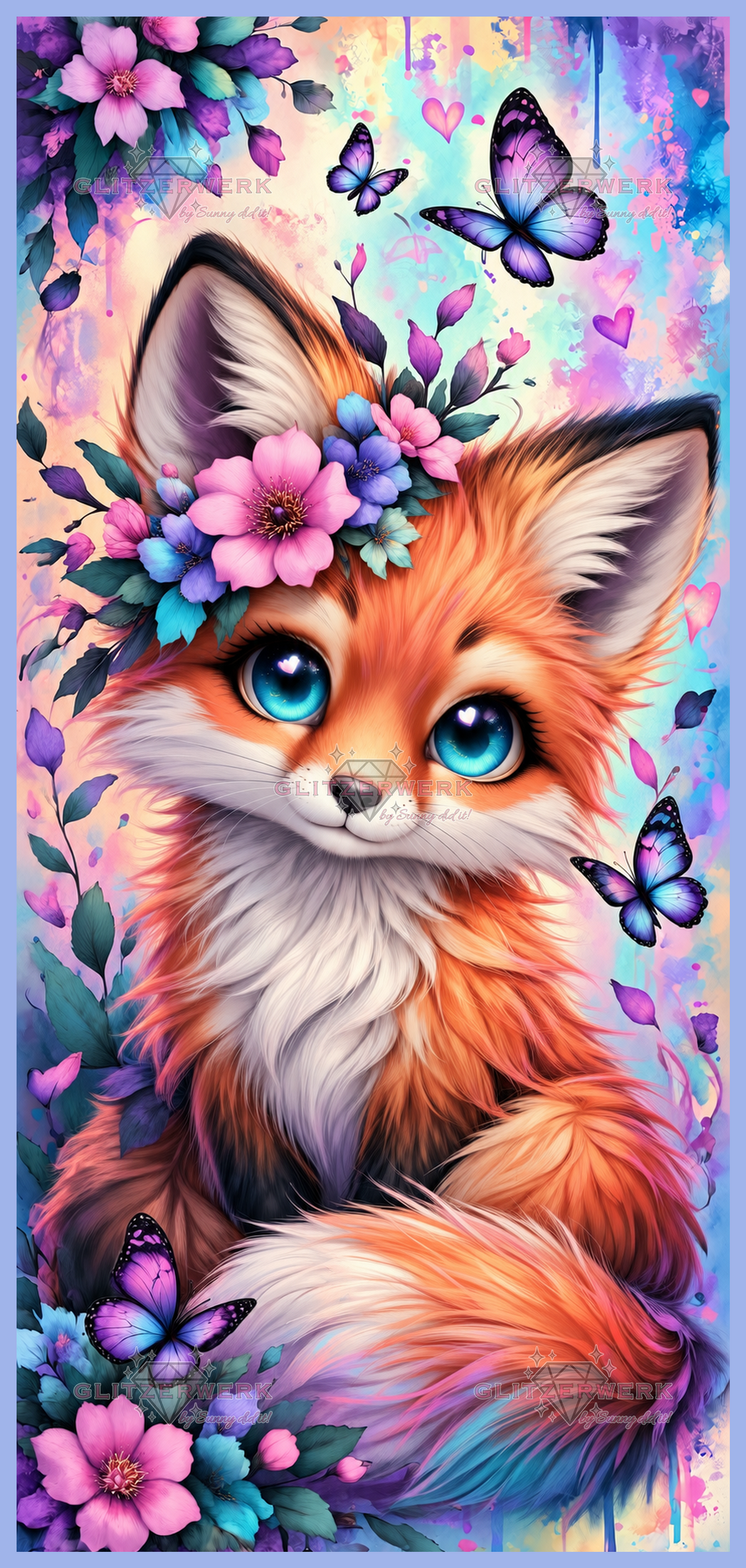 Fuchszauber by Tiki_DIAMONDS.ai 65x140cm 165 Farben