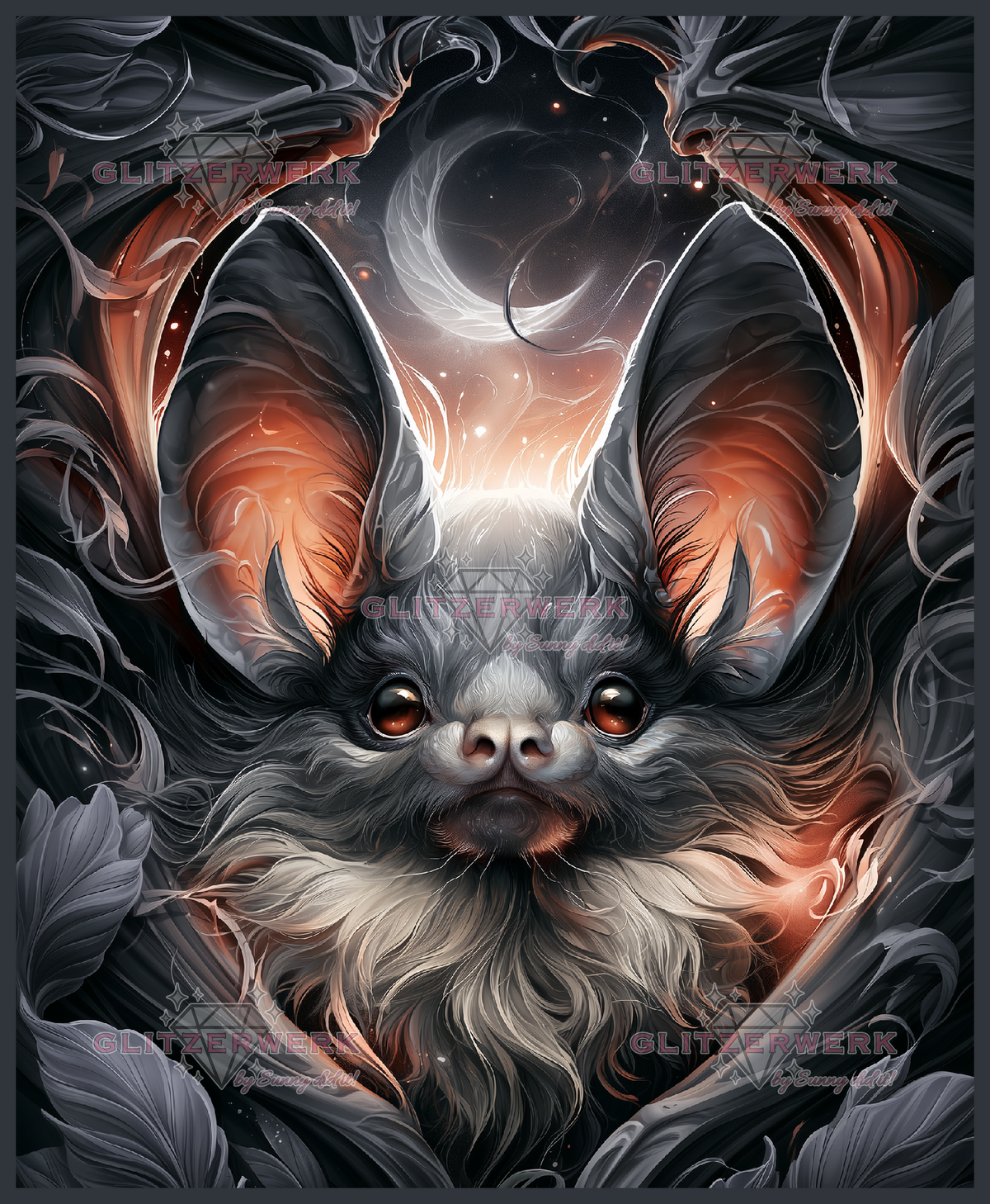 Moon Whisperer by Sunny did it! 90x110cm 125 Farben