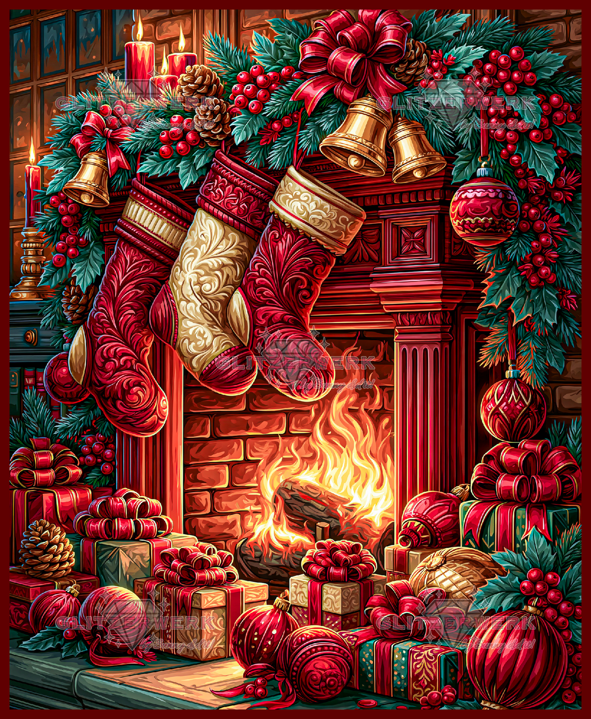 Kuschelige Weihnachtszeit by Funkelreich 90x110cm 135 Farben