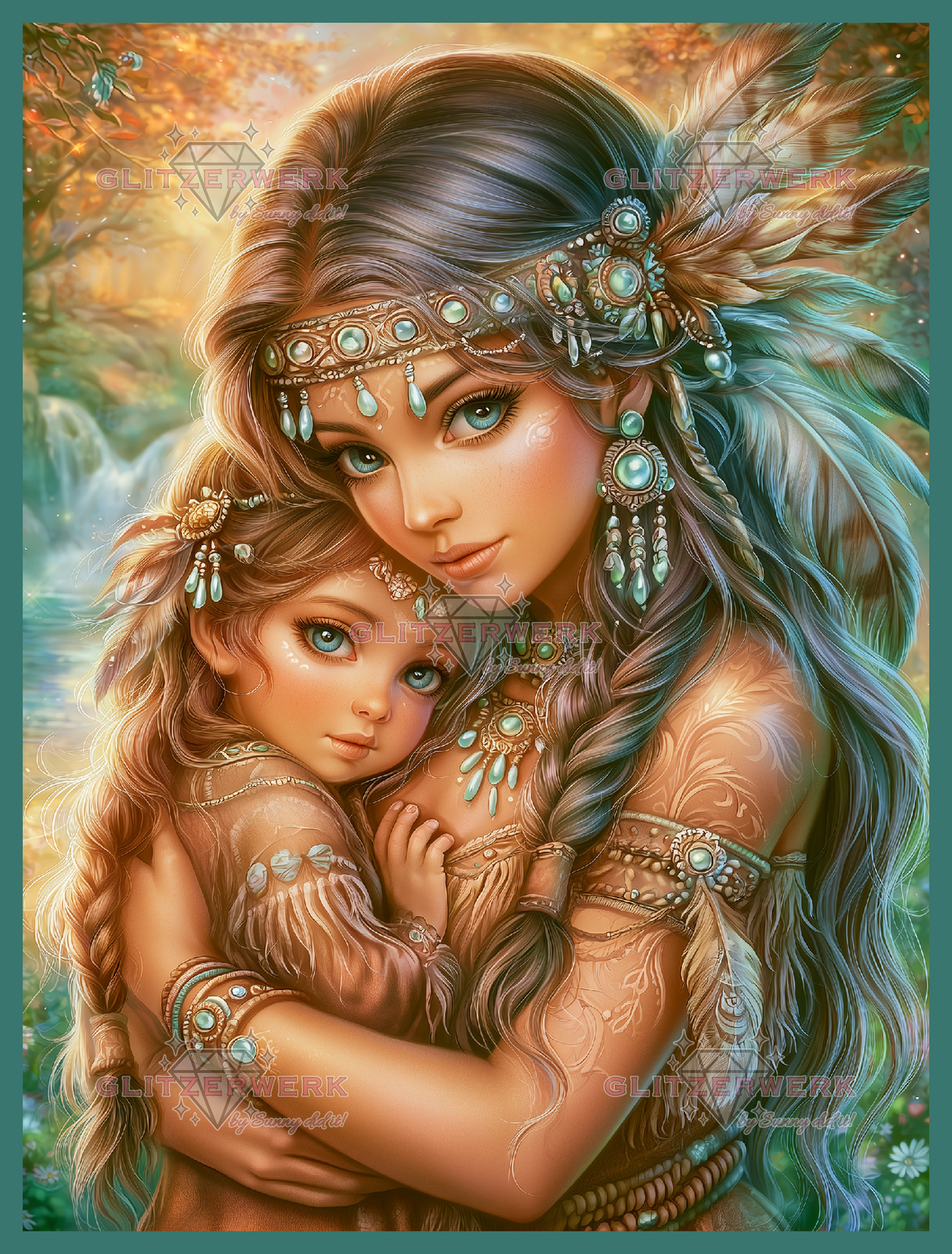 Loving Embrace by Sunny did it! 60x80cm 100 Farben