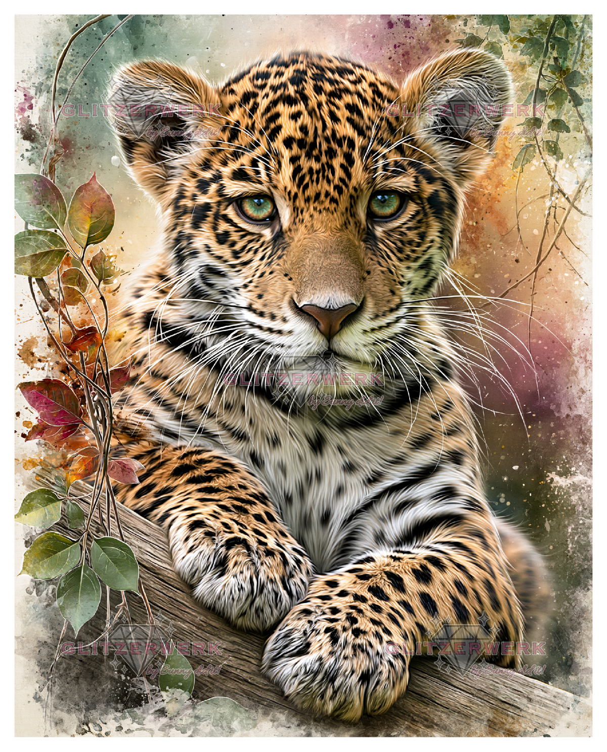 Wilde Eleganz by Funkelreich 60x75cm 105 Farben