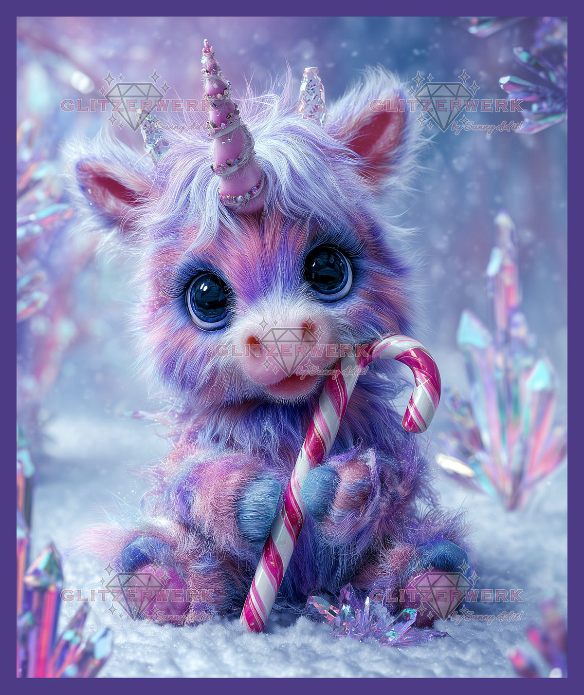 Sugarhorn by Funkelreich 50x60cm 80 Farben