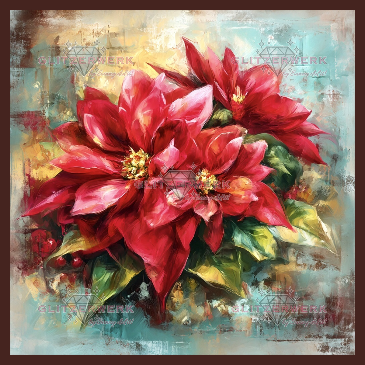 Weihnachtsstern by CaroFelicia 50x50cm 125 Farben
