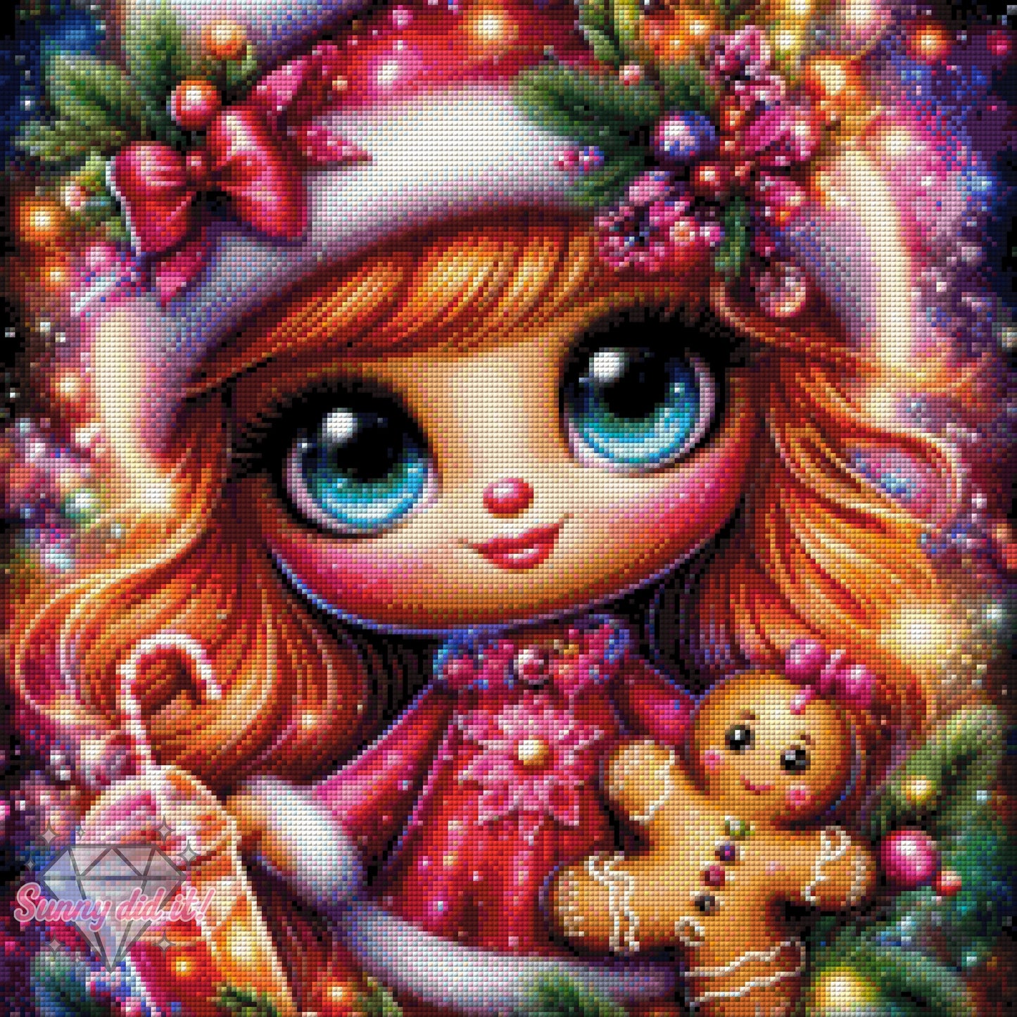 Weihnachtliches Lebkuchenmädchen by Cre8tive Diamond Art