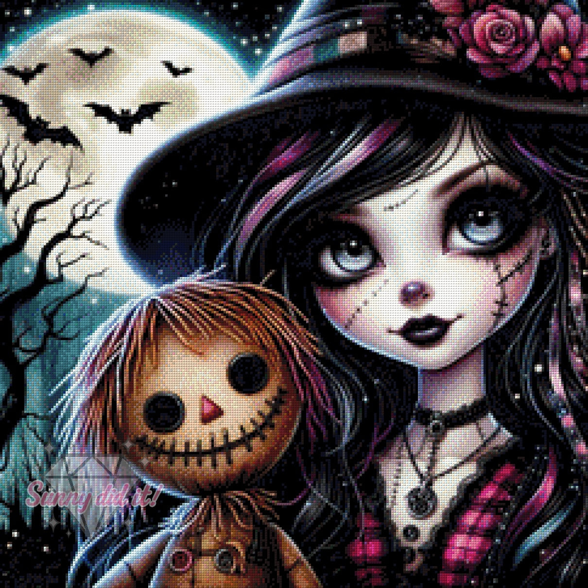 Mondnacht der Schattenpuppen by Cre8tive Diamond Art