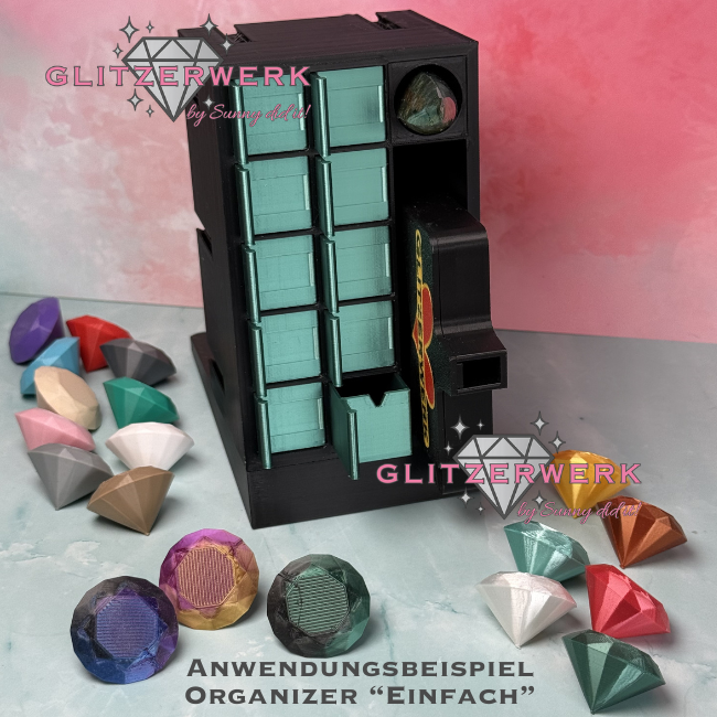 Sunny-Cube-System - Sunny-Cube Organizer „Einfach“ - Glitzerwerk by Sunny did it!
