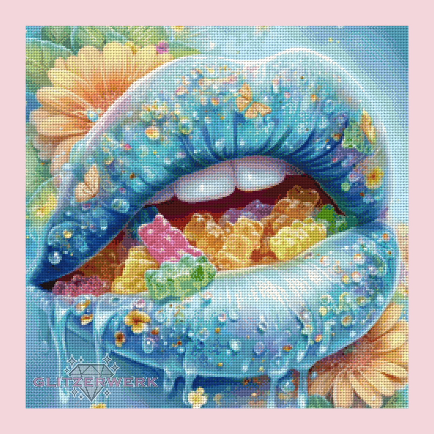 Sweet Teeth by Sweet_Loco_AI 60x60cm 110 Farben