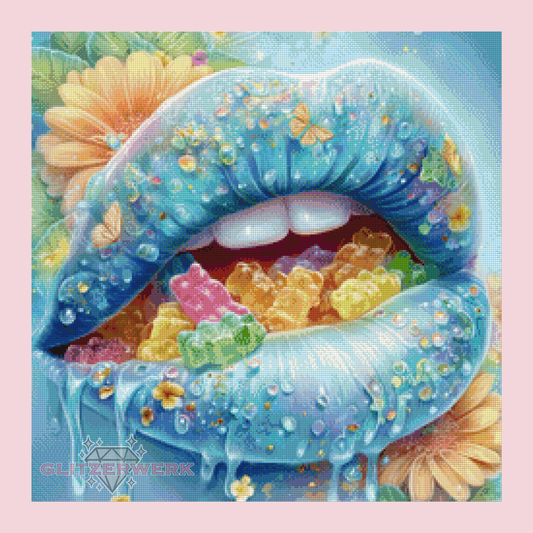 Sweet Teeth by Sweet_Loco_AI 60x60cm 110 Farben