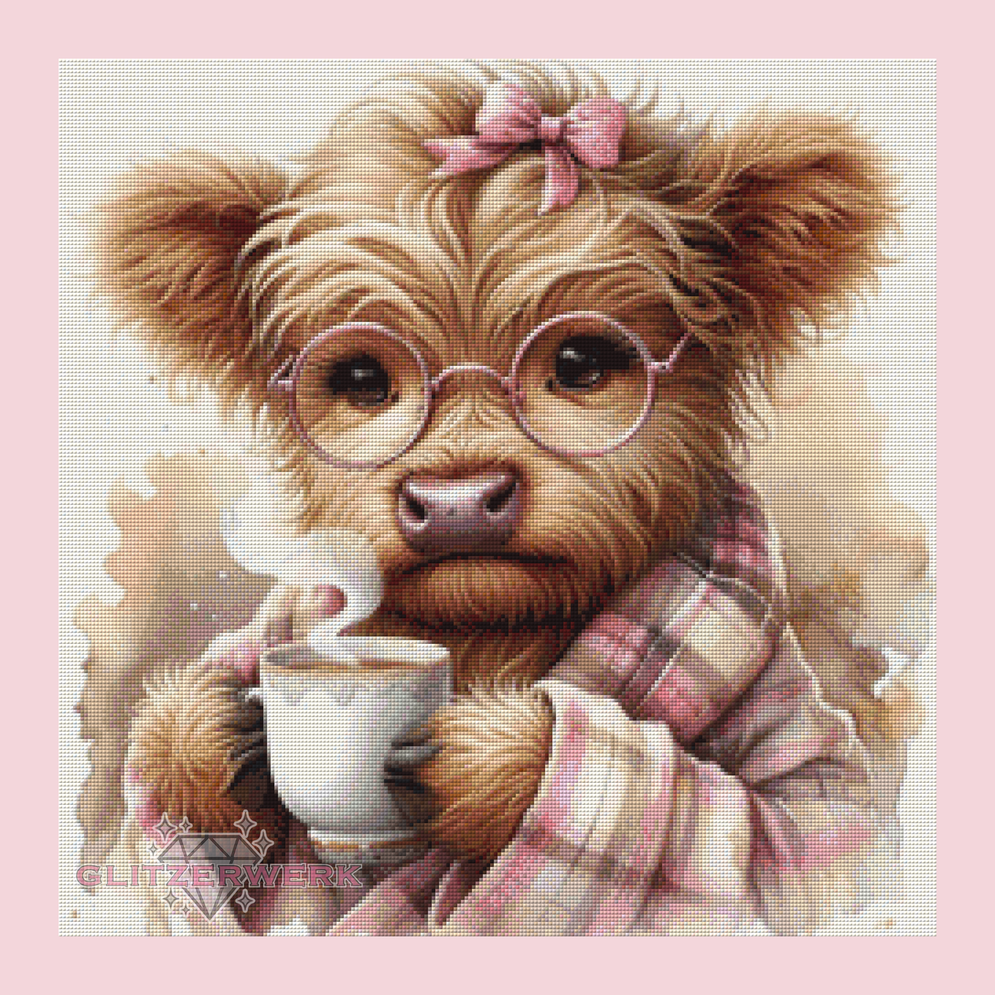 Morning Cow by Kaira KI Art 60x60cm 90 Farben