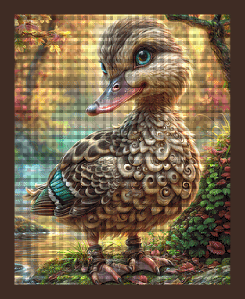 Entenküken by Sweet_Loco_AI 60x75cm 120 Farben