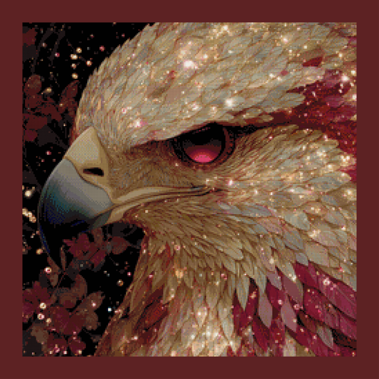 Crimson Flight by Shiny Unicorn Ai 60x60cm 90 Farben