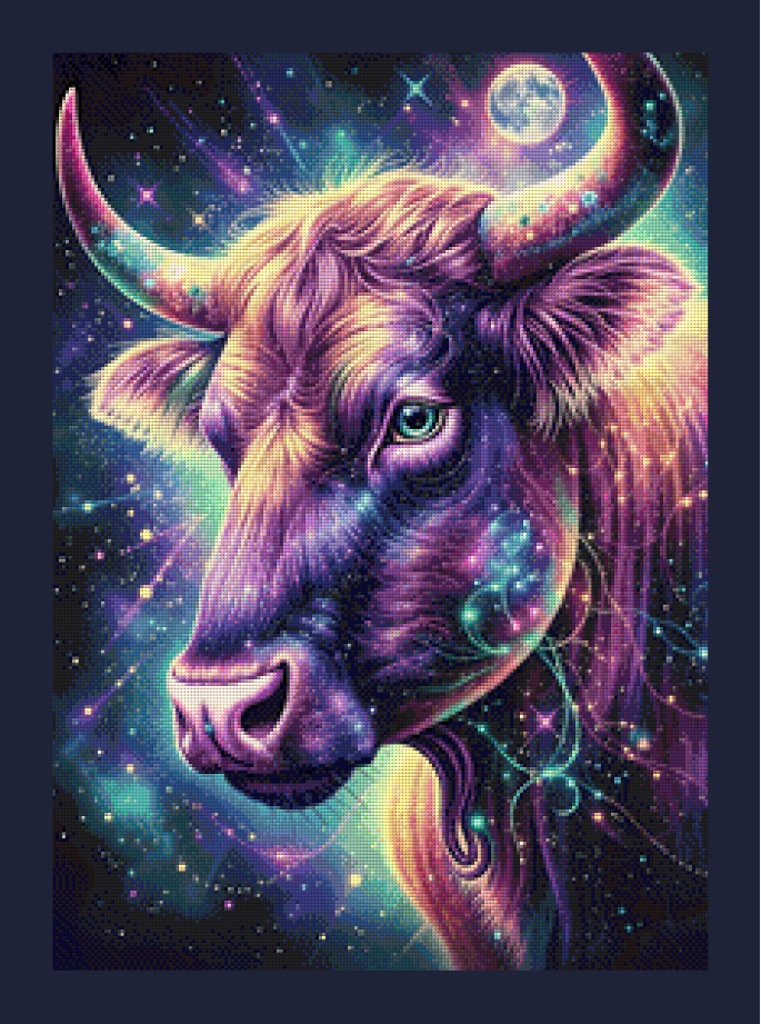Stier by Sunny did it! 50x70cm 115 Farben