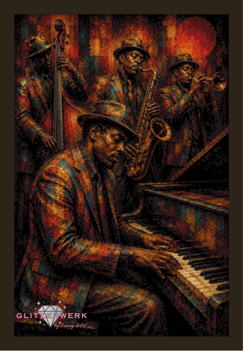 Midnight Piano by ST-Design 60x90cm 90 Farben