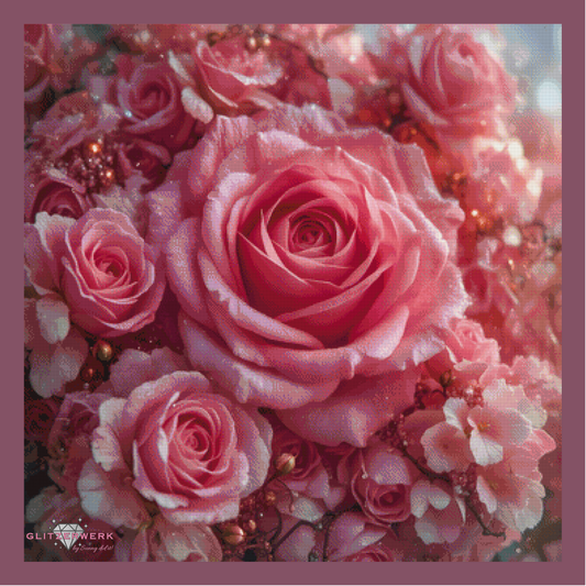 Roses by Sunny did it! 90x90cm 145 Farben