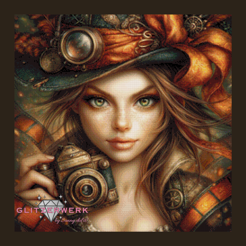 Steampunk Photographer by Sweet_Loco_AI 60x60cm 100 Farben