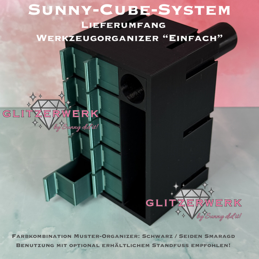Sunny-Cube-System - Sunny-Cube Organizer „Einfach“ - Glitzerwerk by Sunny did it!