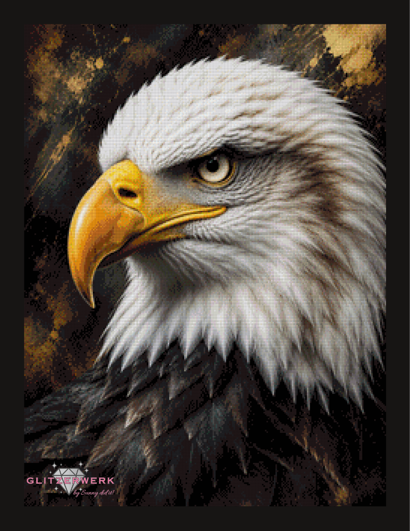 Majestic Eagle by Kaira KI Art 60x80cm 100 Farben