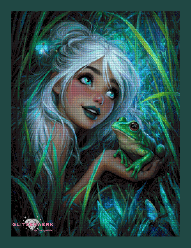 Emerald Enchantress by Sandrietta_ai 60x80cm 130 Farben