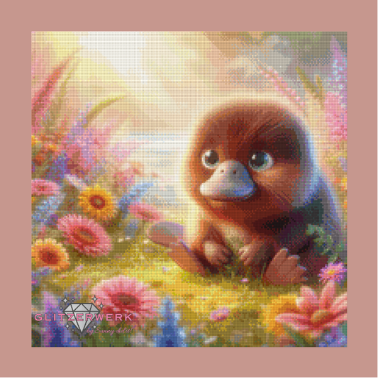 Schnabeltier by Silvia-ki 50x50cm 95 Farben