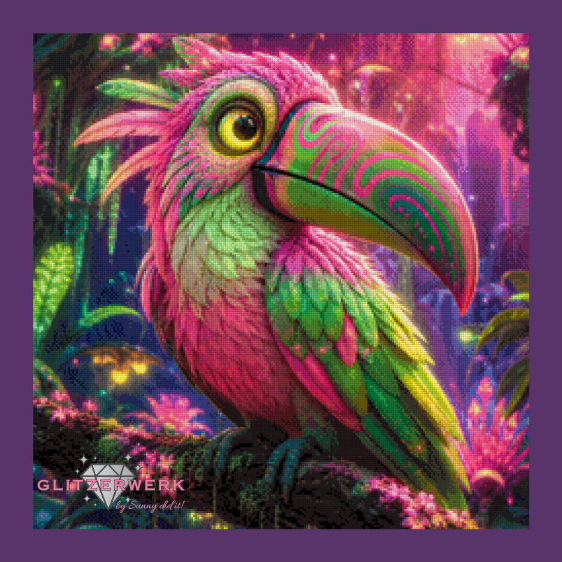 Jungle Glow by nerdylovelythings 60x60cm 150 Farben