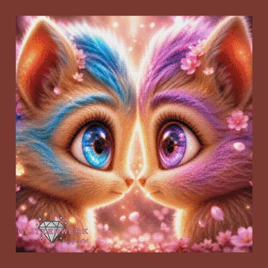 Eyes of Wonder by nerdylovelythings 60x60cm 140 Farben mit 9x Sondersteinen