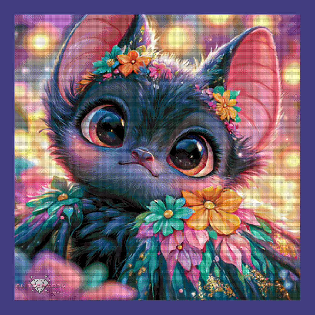 Luna Bloom by Funkelreich 80x80cm 120 Farben
