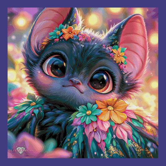 Luna Bloom by Funkelreich 80x80cm 120 Farben