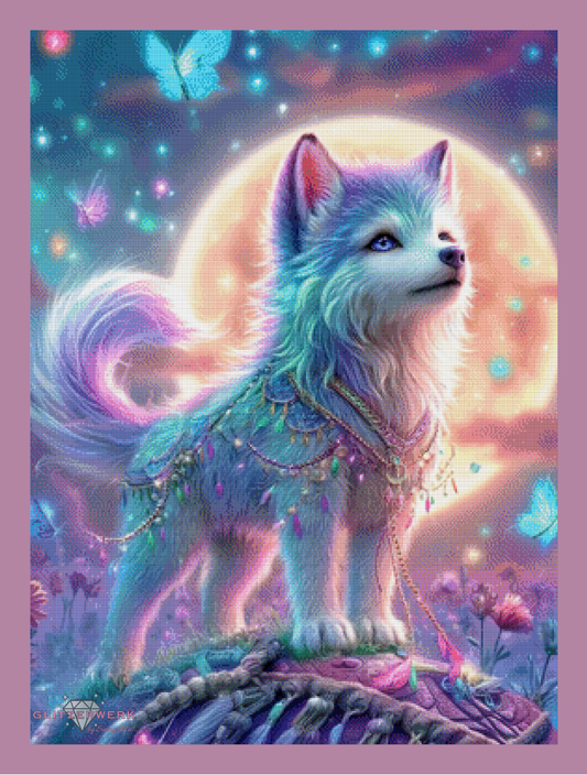 Mondpfote by Sandrietta_ai 70x95cm 140 Farben