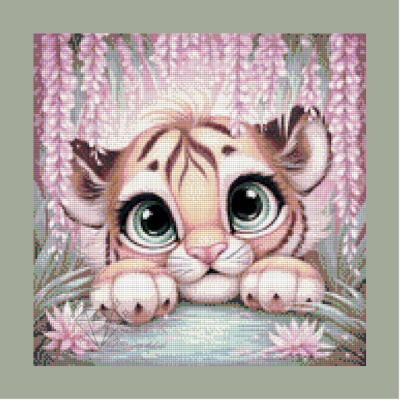 Full FairyDust Tigerbaby by Sunny did it! 40x40cm 35 Farben