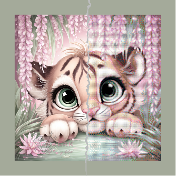Full FairyDust Tigerbaby by Sunny did it! 40x40cm 35 Farben