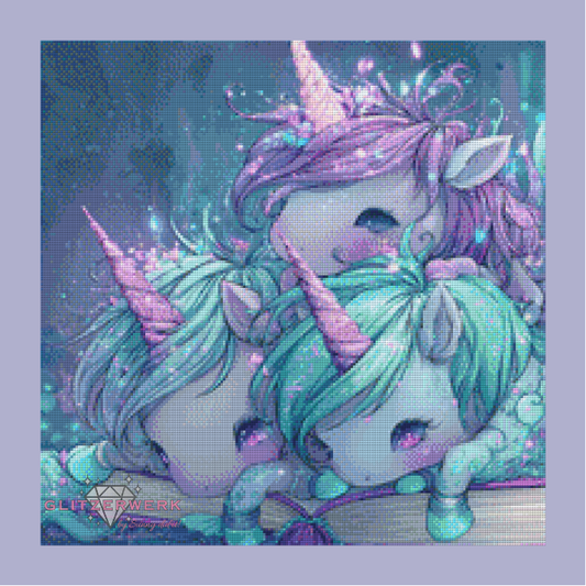 Zauberhafte Nacht by Shiny Unicorn Ai 50x50cm 75 Farben
