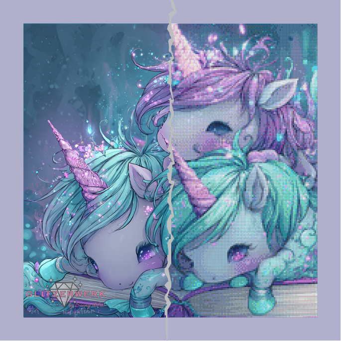 Zauberhafte Nacht by Shiny Unicorn Ai 50x50cm 75 Farben