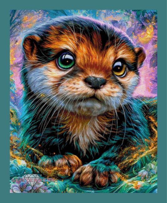 Goldstaub-Otter by Funkelreich 60x75cm 150 Farben