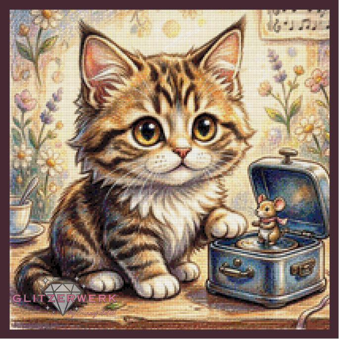 Geheimnis der Spieluhr by Teddy's Kreativchaos 50x50cm 100 Farben