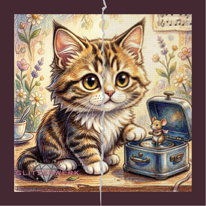Geheimnis der Spieluhr by Teddy's Kreativchaos 50x50cm 100 Farben