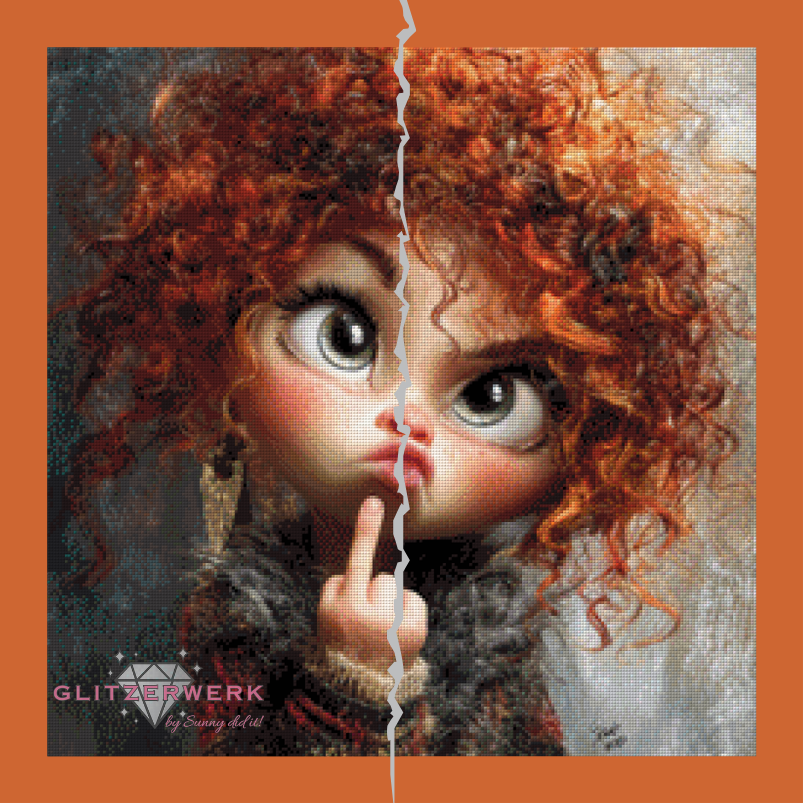 Ooopssssi by Kreativköter Mr. Clay 60x60cm 150 Farben